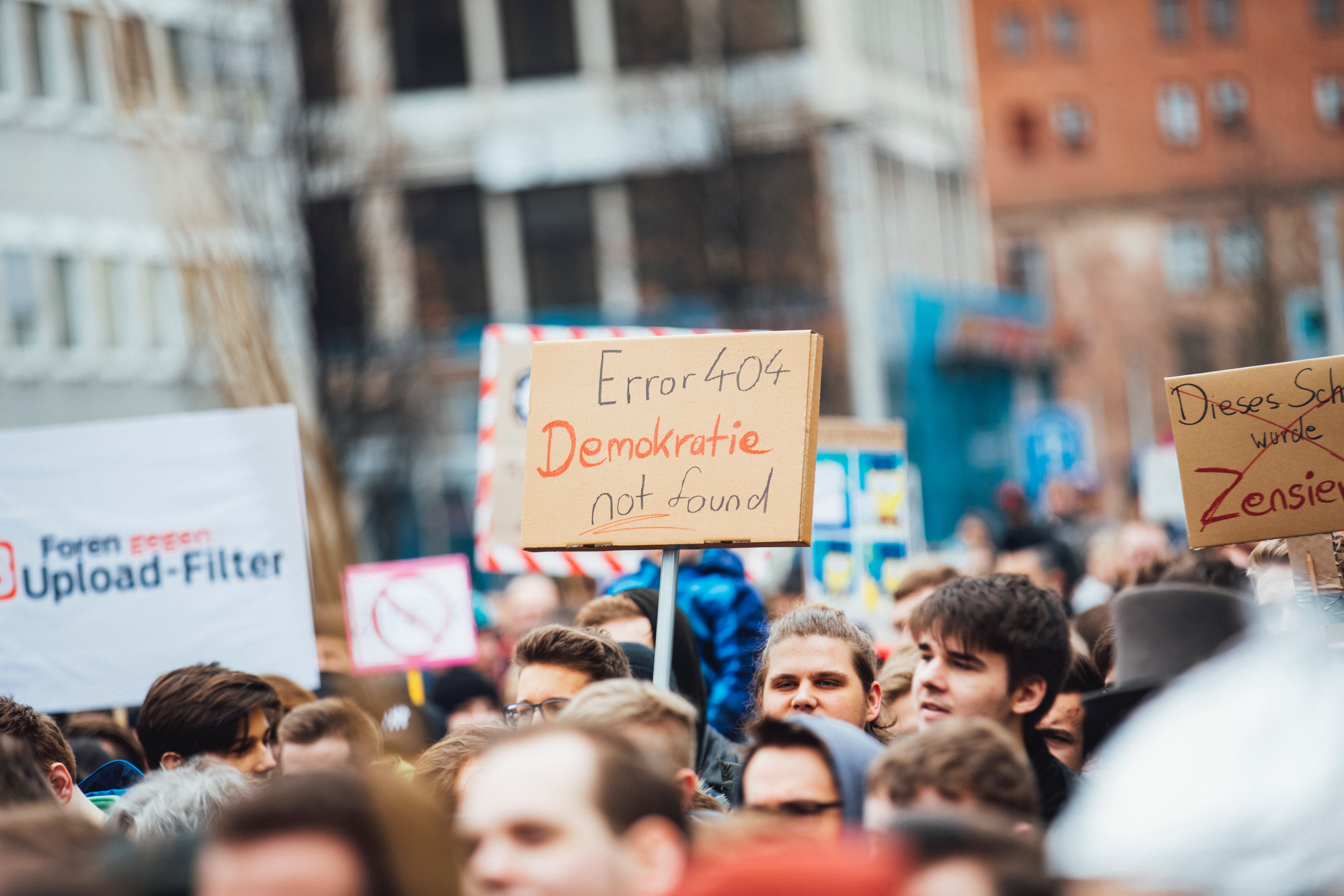 Poster during a protest